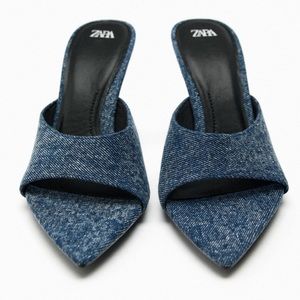 ZARA Bezakli Denim Sandals shoes main image 0
